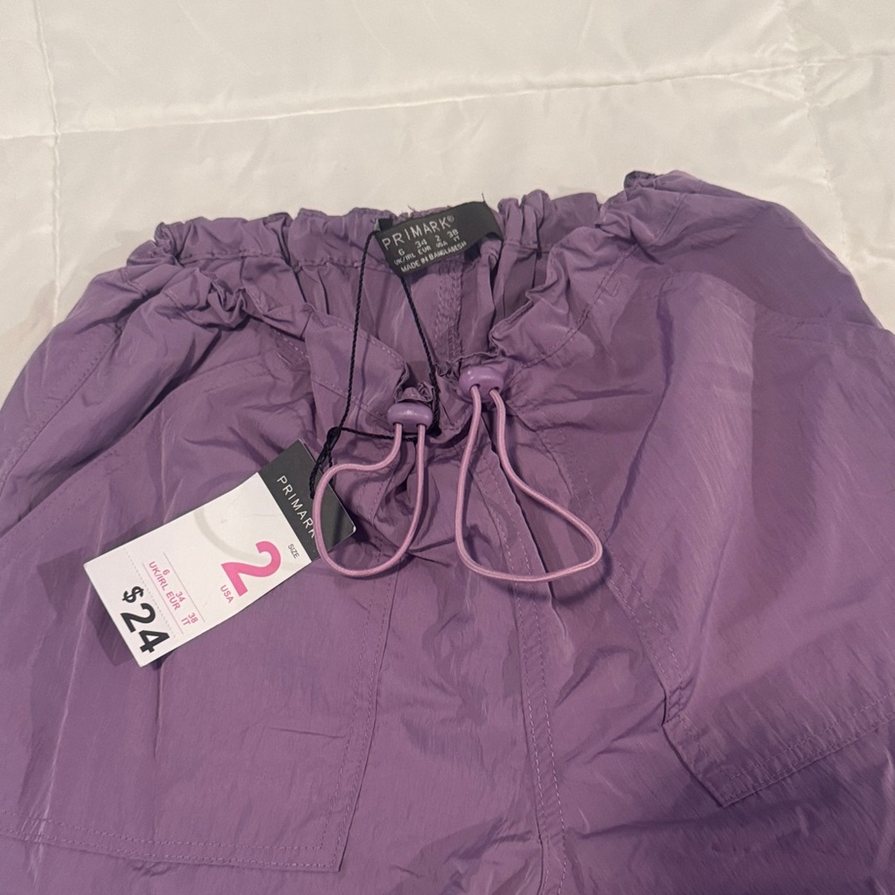 Primark Lavender Drawstring Pants - Picture 2 of 3